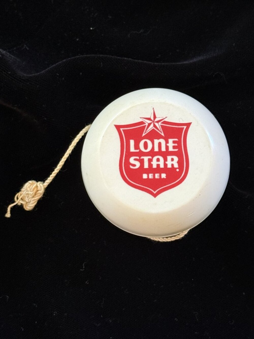 Vintage Lone Star Beer Yoyo Logo Rare Toy 70s Breweriana Texas Collectible Adver